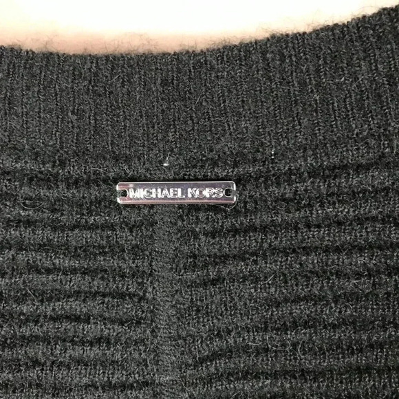Michael MICHAEL KORS Black Ribbed Dolman Sleeve Sweater Size XS - Picture 7 of 9